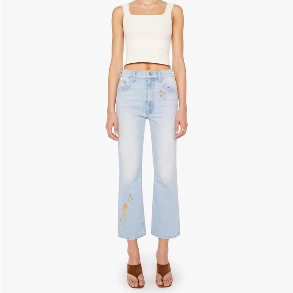 MOTHER The Scooter Ankle Bootcut Jeans - Don't Be a Square - Picture 5 of 7